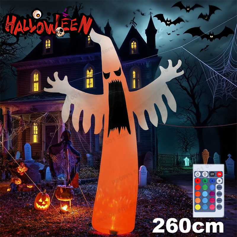 Kids Yard Toys - Cadılar bayramı Şişme Korkunç Hayalet LED