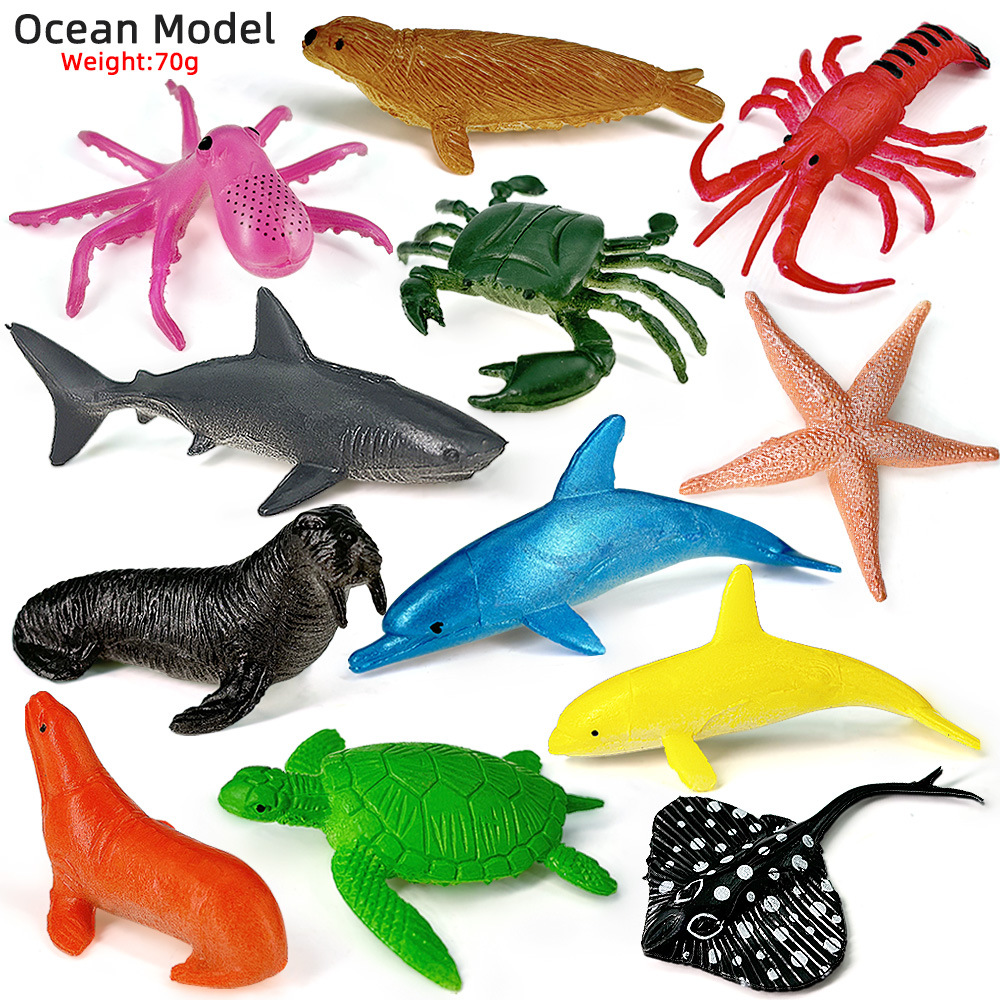 Kids Toys 3 Year Old - 12 adet okyanus deniz yaşamı seti