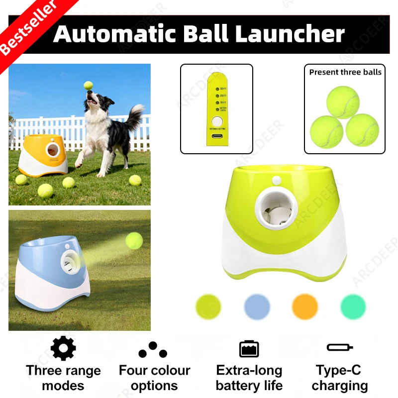 Catapult Launcher Toy - Şarj Edilebilir Otomatik Top Atıcı Köpekler