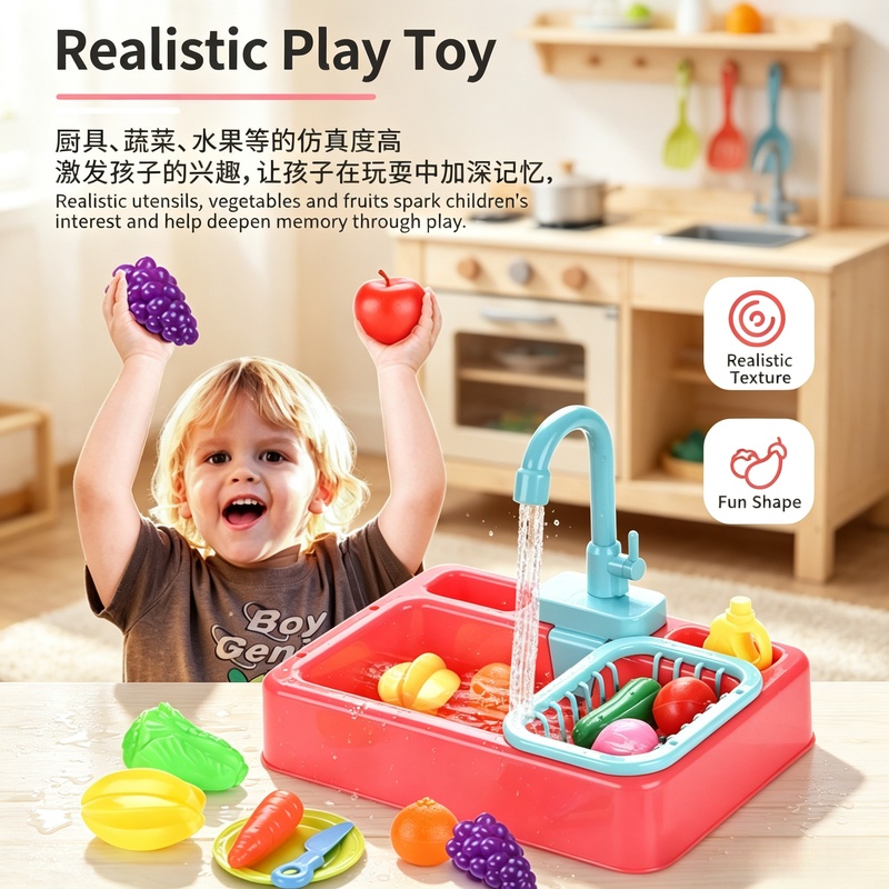 Mutfak Oyuncak Plastik Bulaşık - Kids Toys Kitchen Set incelemesi ve fiyatı