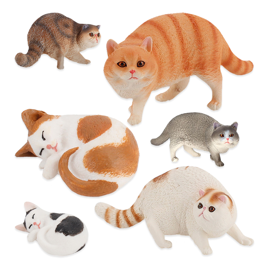 Gerçekçi Plastik Kedi Figürler - Kids Toys Reviews incelemesi ve fiyatı