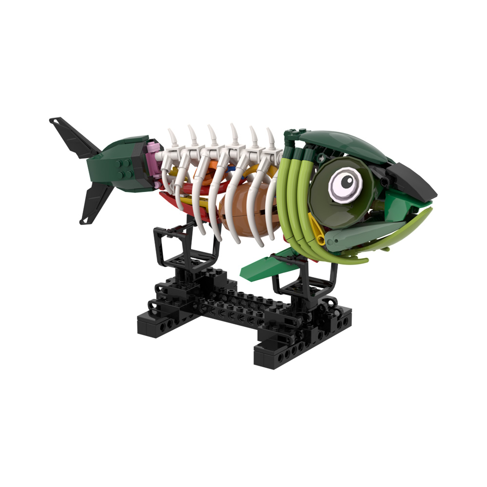 MOC Zombi Balık Modeli Yapı Ta - Kids Zombie Toys incelemesi ve fiyatı